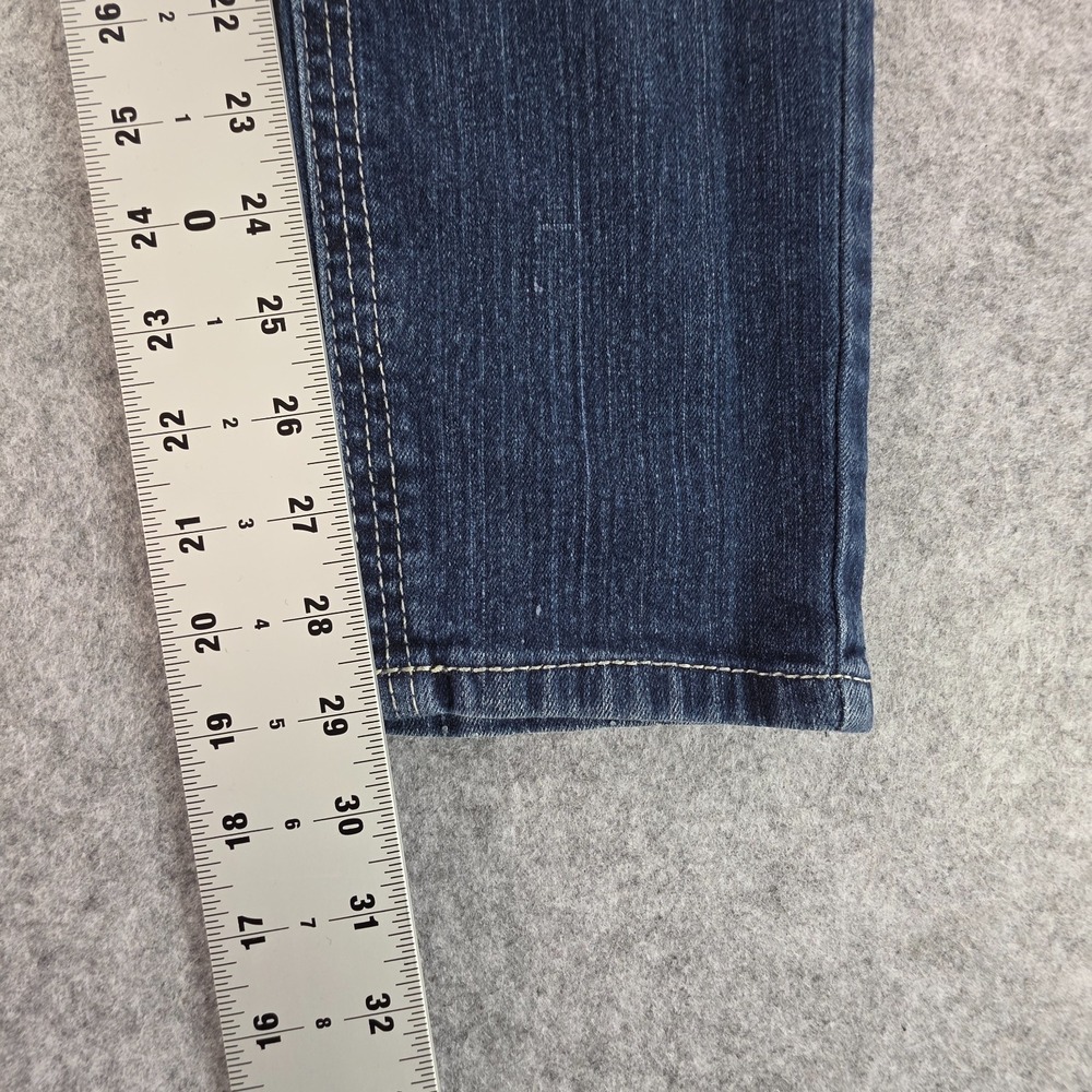Paris Blues Jeans Size 9 Juniors Retro Low Rise Skinny Leg 2000s Faded Wash - Picture 3 of 9